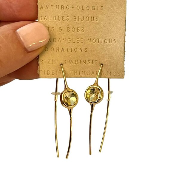Anthropologie Jewelry - Anthropologie Gold Threader Earrings NWT